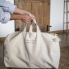 Weekend Bag de lona reciclada com personalização feita a bordado