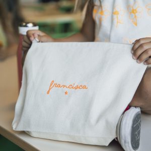 bolsa nome bordado