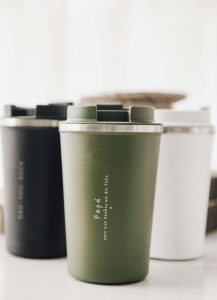 Caneca térmica personalizada em aço inox de dupla parede